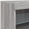 vidaXL Sideboard with LED Lights Grey Sonoma 60x37x67 cm