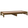 vidaXL Pull-out Day Bed without Mattress Honey Brown 2x(90x190) cm