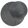 vidaXL Rug OVIEDO Short Pile Anthracite &Oslash; 120 cm