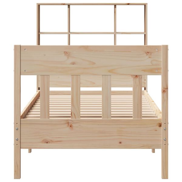 vidaXL Bed Frame without Mattress 90x200 cm Solid Wood Pine