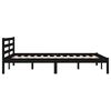 vidaXL Bed Frame without Mattress Solid Wood Pine 120x200cm Black