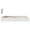 vidaXL Storage Bed with Headboard White 120 x 200 cm Engineered Wood