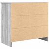vidaXL Sideboard with Drawer Grey Sonoma 71x35x65 cm Engineered Wood