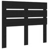 vidaXL Bed Frame with Headboard Black 120 x 200 cm Solid Pine Wood