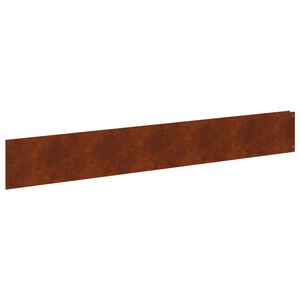 vidaXL Lawn Edging 20 pcs 100 x 15 cm Steel Rusty