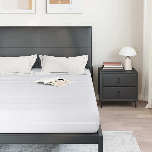 vidaXL Mattress with Coconut Layer White 140 x 200 cm Pocket Spring