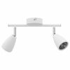 vidaXL Ceiling Spotlight with Spotlights White 25.5 x 8 x 16 cm Metal