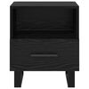 vidaXL Bedside Cabinet Black Oak 40 x 35 x 47.5 cm Engineered Wood