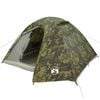 vidaXL Camping Tent Dome 4-Person Camouflage Waterproof