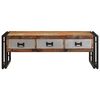 vidaXL Coffee Table with 3 Drawers Solid Reclaimed Wood 100x50x35 cm