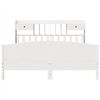 vidaXL Bookcase Bed without Mattress White 180x200 cm Super King Solid Wood Pine