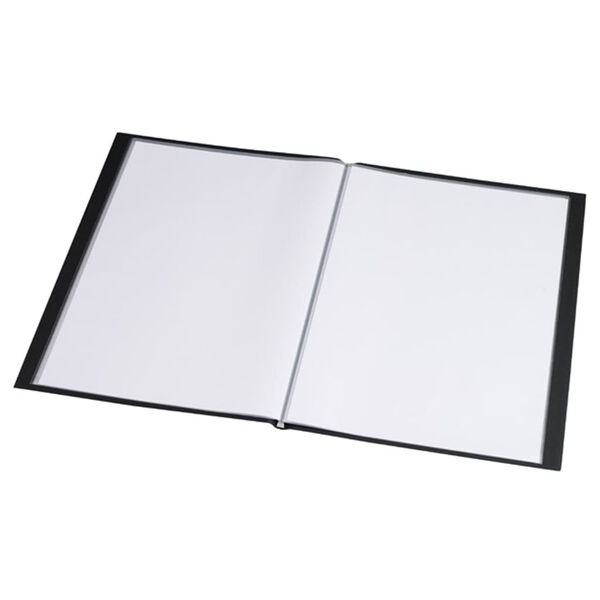 rillstab Display Book A4 20 Pockets with Frontview Black