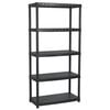 vidaXL Storage Shelf 5-Tier Black 85x40x185 cm Plastic