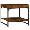 vidaXL Coffee Table Smoked Oak 49,5x49,5x45 cm Engineered Wood