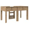vidaXL Bunk Bed for Kids Artisan Oak 100 x 200 cm Engineered wood