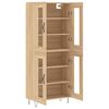 vidaXL Highboard Sonoma Oak 69.5x34x180 cm Engineered Wood