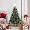 vidaXL Artificial Christmas Tree with 150 LEDs Green 120 cm PE and PVC
