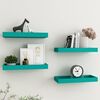 vidaXL Loggia Wall Shelves 4 pcs Blue 40x15x4 cm MDF