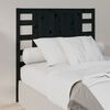 vidaXL Headboard Black 81x4x100 cm Solid Wood Pine