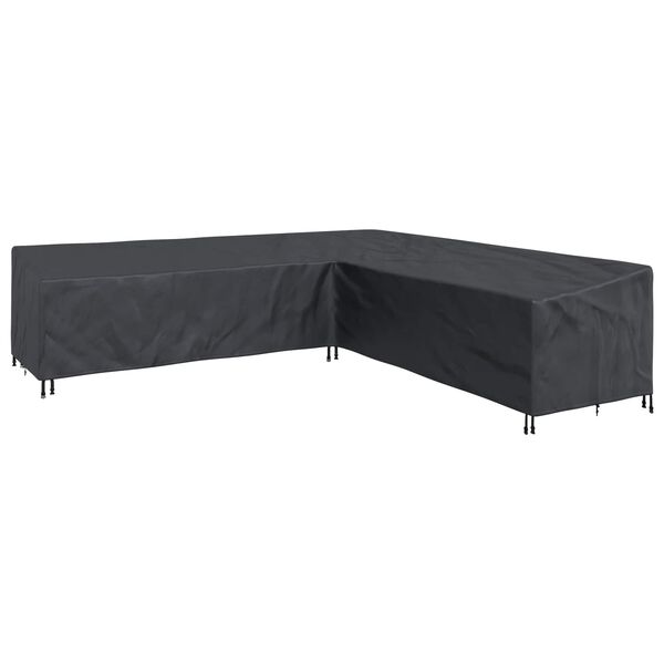 vidaXL Furniture Cover Black 300 x 300 x 80 cm 600D Oxford Fbric