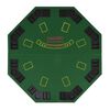 vidaXL 8-Player Folding Poker Tabletop 2 Fold Octagonal Green