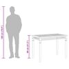 vidaXL Garden Dining Table 110x65x80 cm Solid Teak Wood