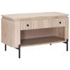 vidaXL Shoe Bench 85 x 37 x 48 cm Solid Mango Wood and Engineered Wood