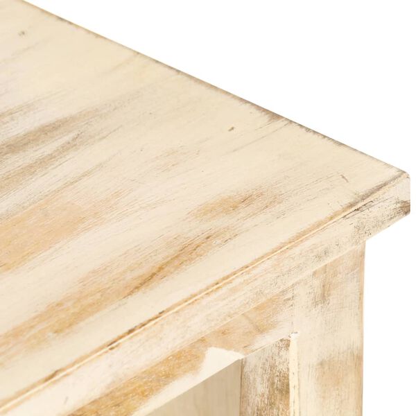 vidaXL Coffee Table White 90x50x40 cm Solid Mango Wood