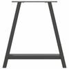 vidaXL Dining Table Legs A-Shaped 2 pcs Anthracite 70x(72-73) cm Steel