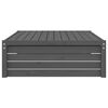 vidaXL Garden Footstool Grey 120x80 cm Solid Wood Pine