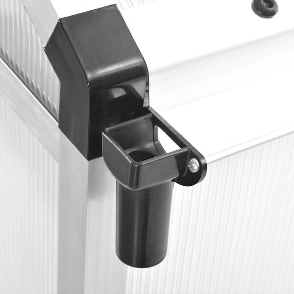 vidaXL Greenhouse Aluminium 421x190x195 cm 15.6 m&sup3;