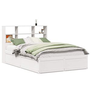 vidaXL Bed Frame without Mattress White 160x200 cm Solid Wood Pine