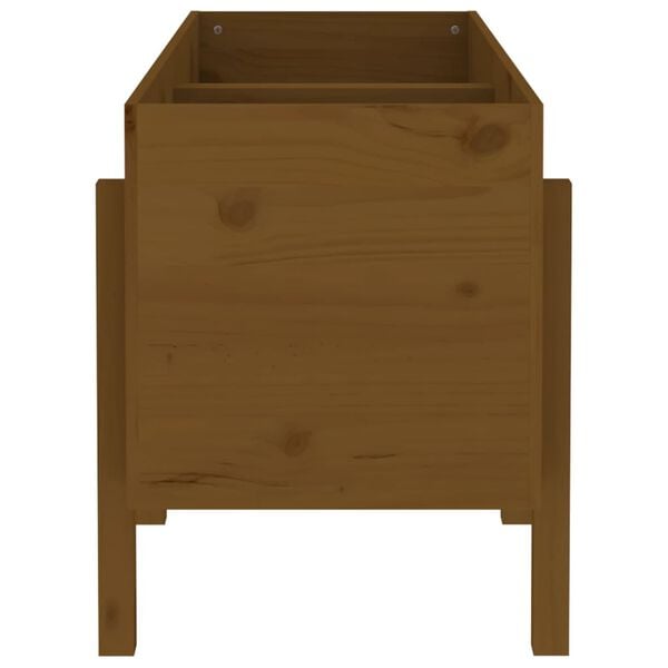 vidaXL Garden Raised Bed Honey Brown 121x50x57 cm Solid Wood Pine