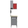 vidaXL Work Cabinet Set with Drawer with Shelf 10 pcs Red and Grey