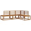 vidaXL Outdoor Sofa Set 4 Piece Natural Solid Acacia Wood