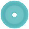 vidaXL Luxury Wash Basin Round Matt Light Green 40x15 cm Ceramic