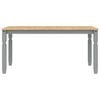 vidaXL Dining Table Corona Grey 160x80x75 cm Solid Wood Pine