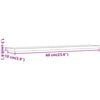 vidaXL Bookshelf Boards 4 pcs Old Wood 60x10x1.5 cm Engineered Wood
