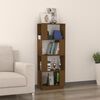 vidaXL Book Cabinet/Room Divider Honey Brown 51x25x132 cm Solid Wood Pine