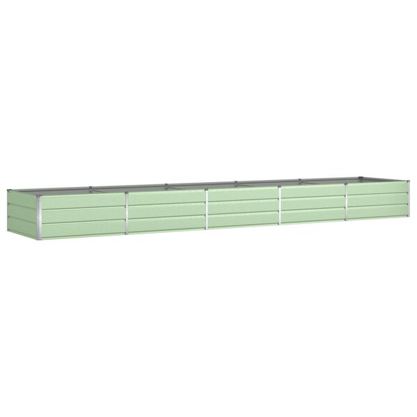 vidaXL Planter Pastel Green 480 x 100 x 45 cm Galvanised Steel