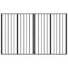 vidaXL Dog Gate 2 pcs Black 80 x 100 cm Galvanised Steel