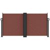 vidaXL Retractable Side Awning Brown 120x600 cm