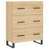 vidaXL Highboard Sonoma Oak 69.5x34x180 cm Engineered Wood
