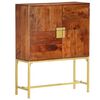 vidaXL Highboard 80x30x100 cm Solid Acacia Wood