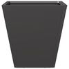 vidaXL Garden Planter Black 30x30x30 cm Steel