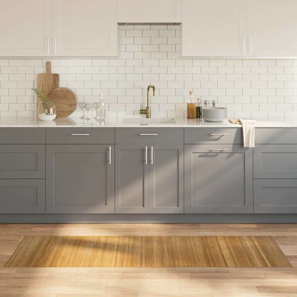 vidaXL Rug Rectangular Nature 60x200 cm Bamboo