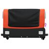 vidaXL Bike Trailer Black and Orange 45 kg Iron
