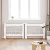 vidaXL Radiator Covers 2 pcs White 112x19x81.5 cm MDF