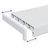 vidaXL Window Sill White 60 x 25 x 4.5 cm PVC
