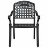 vidaXL Garden Table Set 3 pcs Black Cast Aluminium